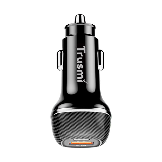 48W A+C Carbon Fiber Quick Car Charger Black