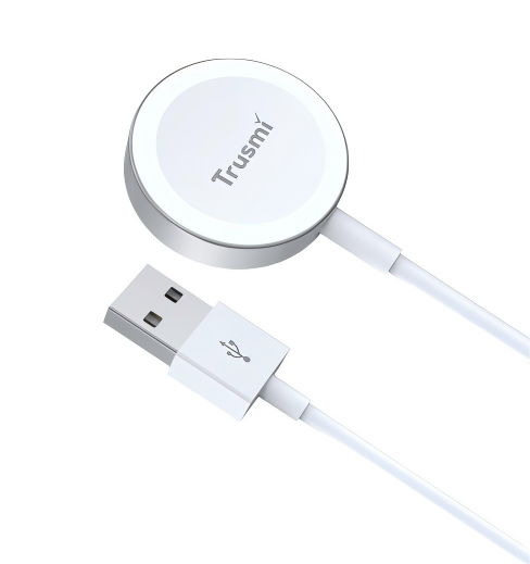 iP 2.5W USB-A Magnetic Wireless Charger for iWatch White 1M