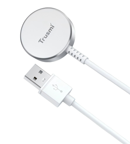 SAM 2.5W USB-A Magnetic Wireless Charger for iWatch White 1M