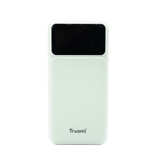 PD22.5W 10000mAh  1C1A Digital Display Power Bank White