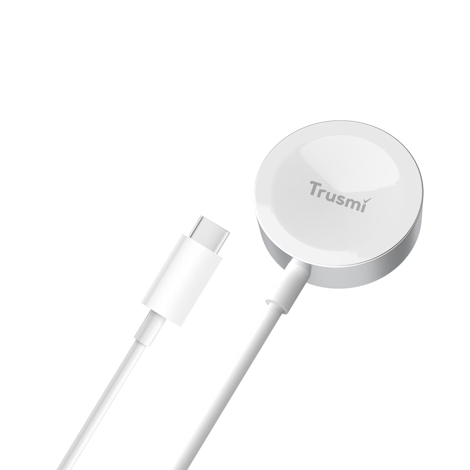 Trusmi iP 2.5W Magnetic Wireless Charger for Watch White 1M