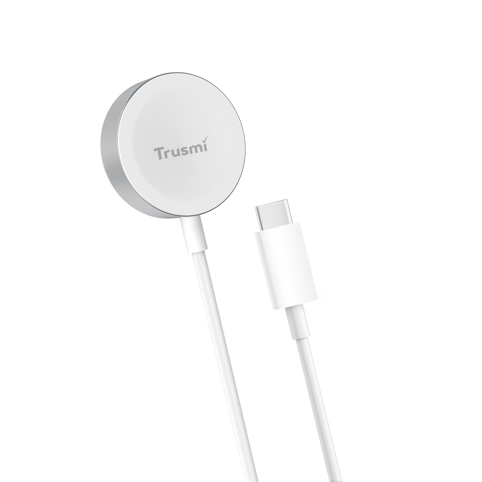 Trusmi iP 2.5W Magnetic Wireless Charger for Watch White 1M