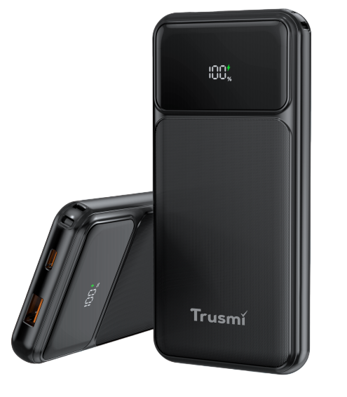 Trusmi PD22.5W 10000mAh C1A Digital Display Power Bank Black