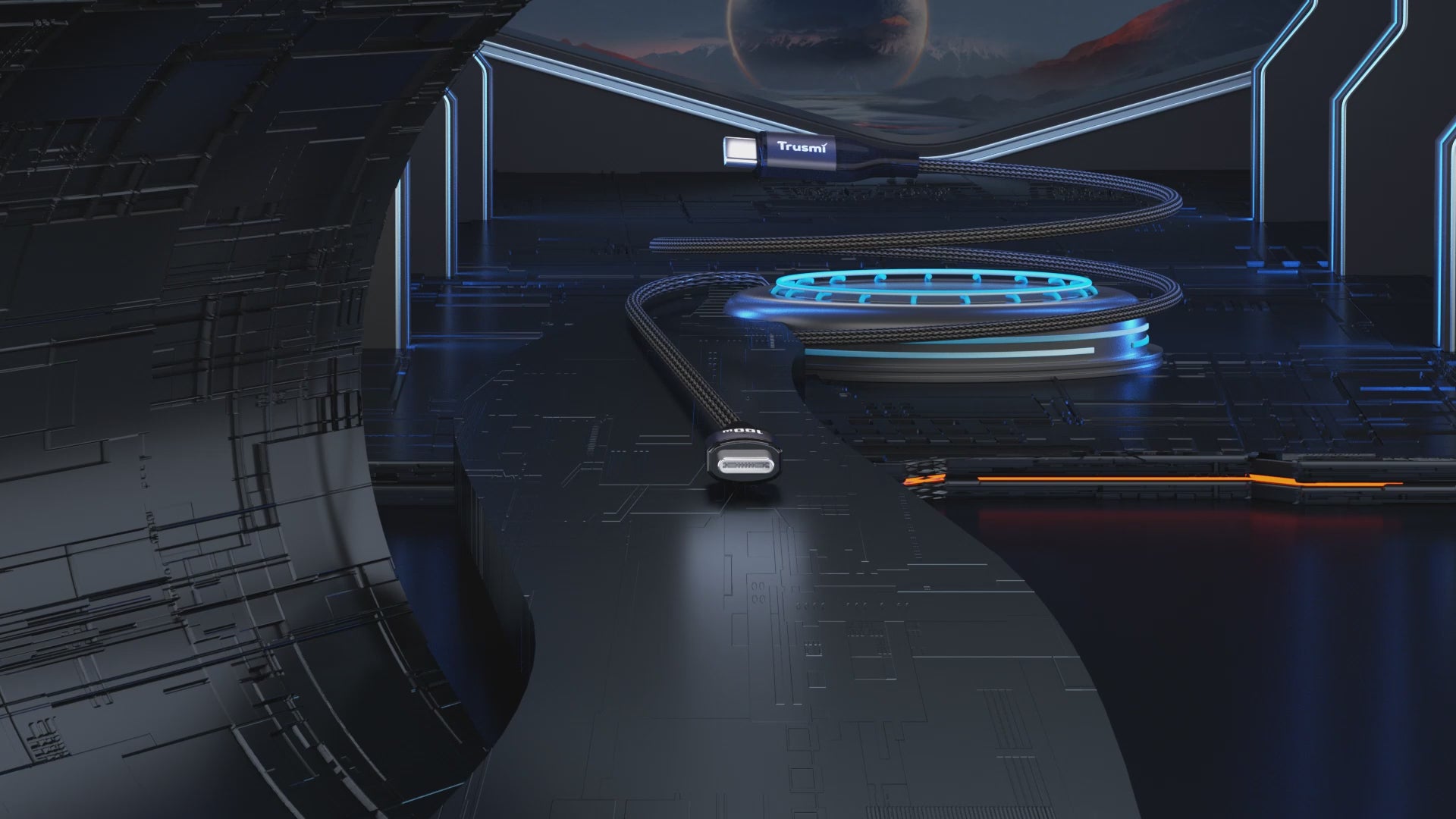 TRUSMI CA12-01 2.4A A to L Smart Power off Alluminum Alloy Cable